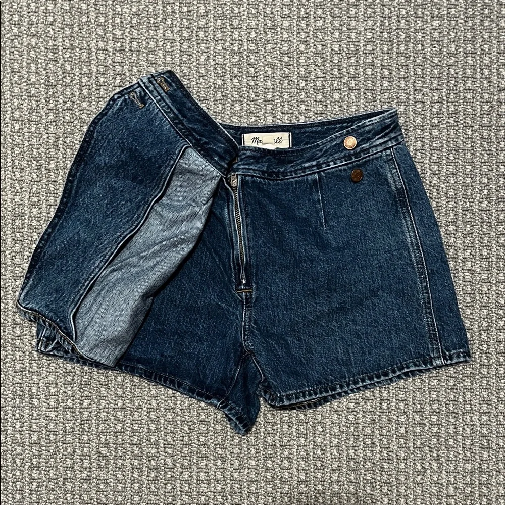 Madewell Blue Denim Skort - Picture 2 of 5